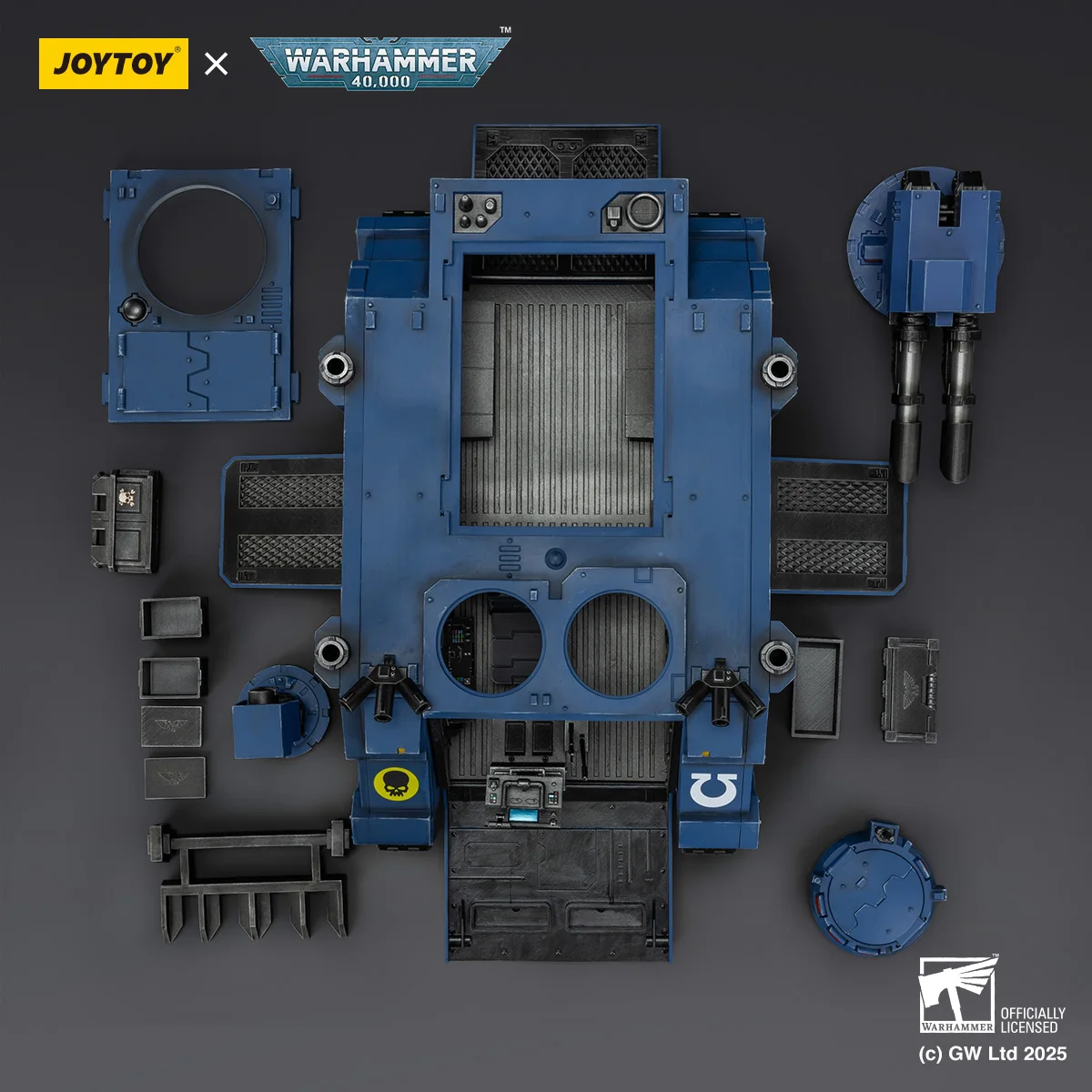 

[PRE ORDER] Joytoy Warhammer 40k Ultramarines Razorback with Twin Lascannon 1/18 Action Figures Model Toy