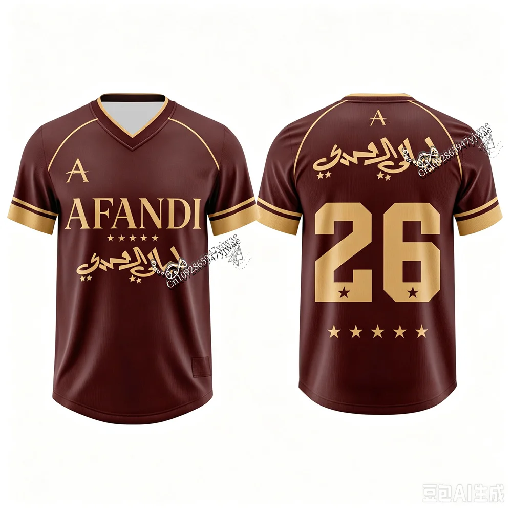 2026 Afandi World Tour Saint Levant Football Jersey Gift For Fan V-neck Fashion StreetWear Y2K Top Summer Men Women T-shirts