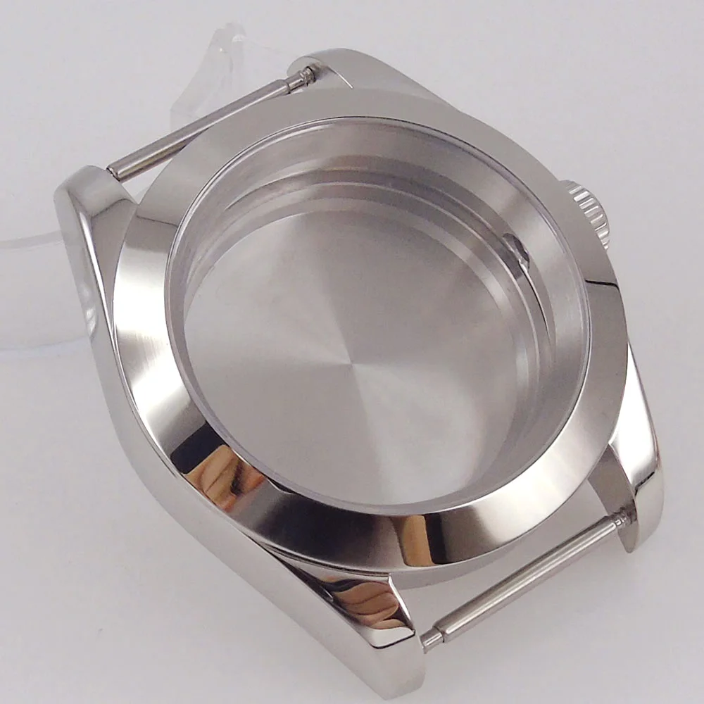 Silver Black Rose Gold 36mm 39mm Polished Bezel Watch Case for NH34 NH35 NH36 NH38 NH39 NH70 NH72 ETA2824 PT5000 Accessories