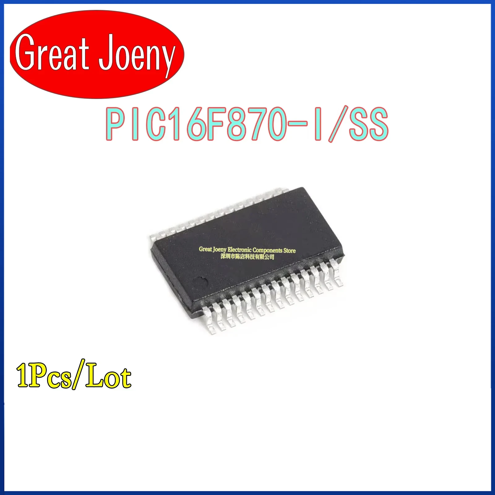 100% New Original PIC16F870 PIC16F870-I/SS IC MCU Chipset SSOP-28 Bulk Best Price