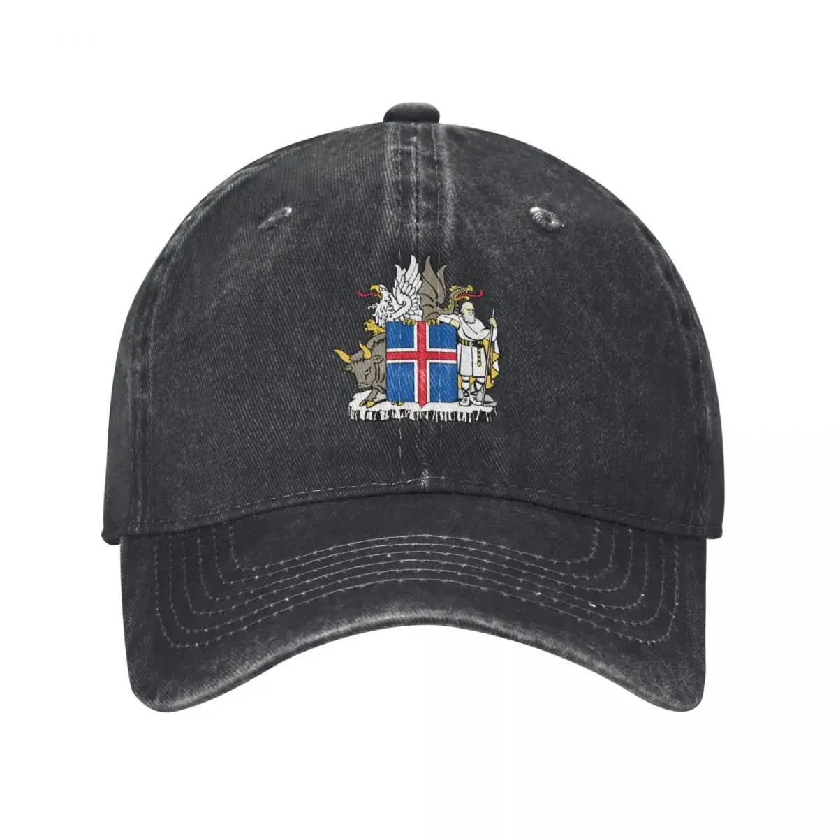 

Coat of arms of Iceland Baseball Cap party Hat New Hat hiking hat Luxury Man Women's Golf Clothing Men's