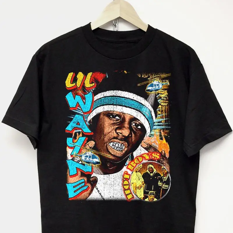 Lil Wayne Rap Tee vintage 90 hip hop music graphic streetwear t-shirt cash money