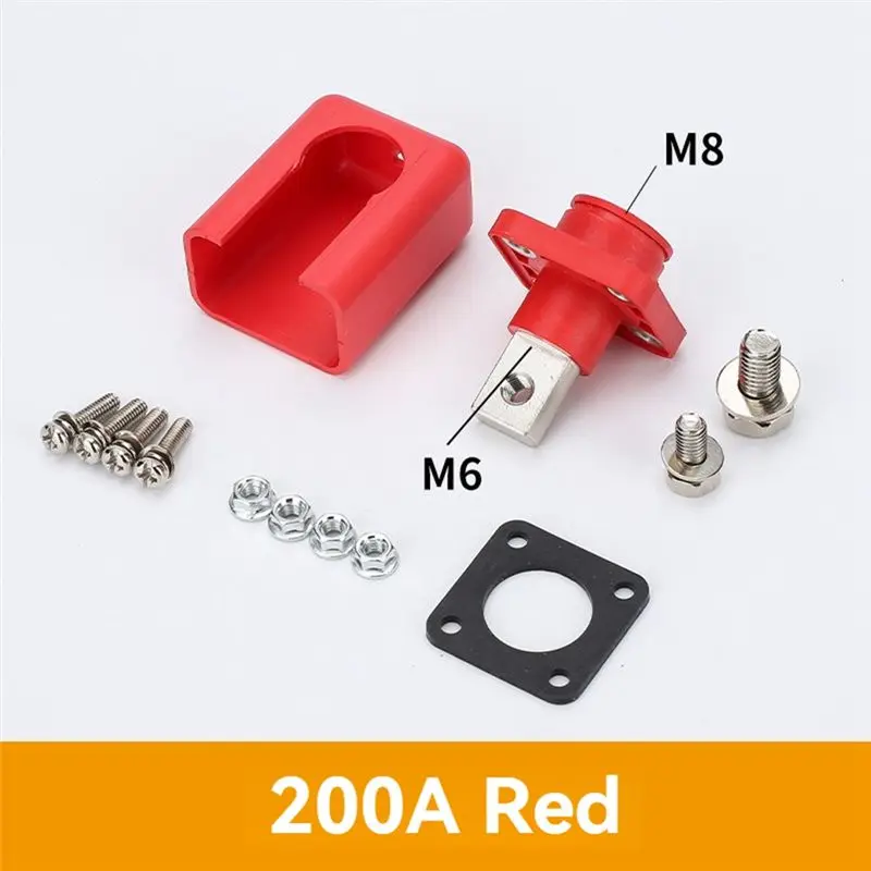 Superior-Robust 200A Copper Battery Power Terminal For Energy Storage Systems & RV Lithium Inverters Through Wall Terminal Block
