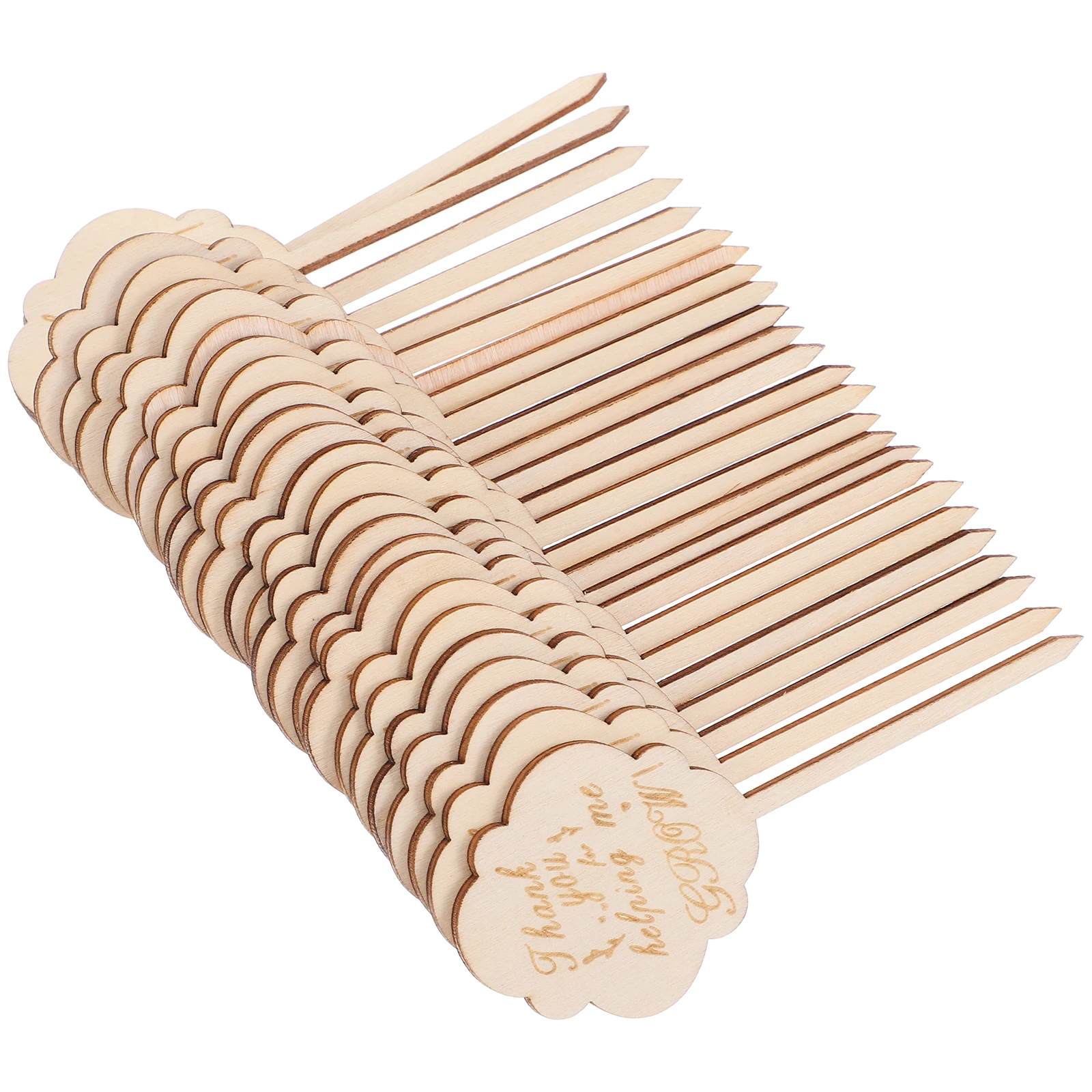 

25pcs Bamboo Plant Tags Gardening Labels Writable Succulent Tags Ideal Potted Plants Garden Beds Herb Gardens Flower Labels