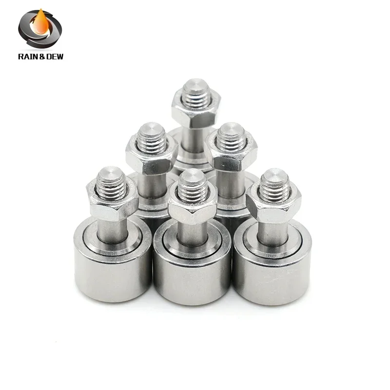 1Pcs CF6 SUS304  M6X16X28.2 mm Cam Follower bearing Stainless Steel Needle