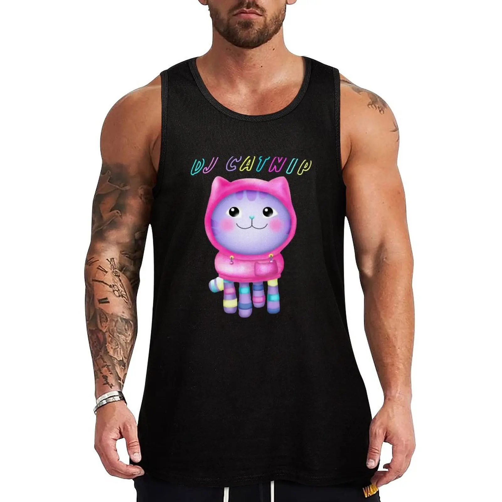 

DJ Catnip Tank Top gym accessories man Man sleeveless shirt