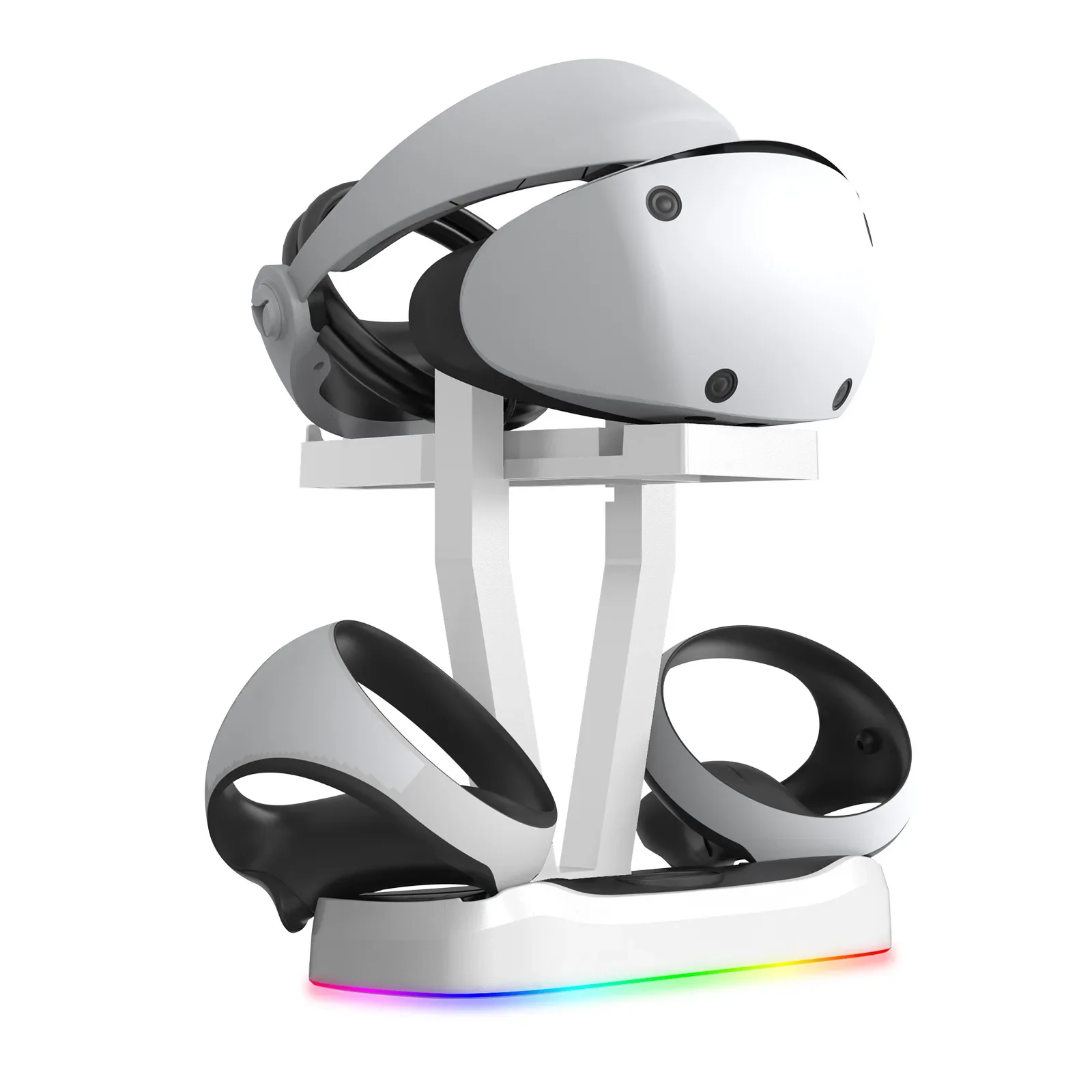 

For PS5 VR2 Magnetic Charging Dock with RGB Lighting PS VR2 Charging Dock VR Glasses Storage Rack Gaming Accessories