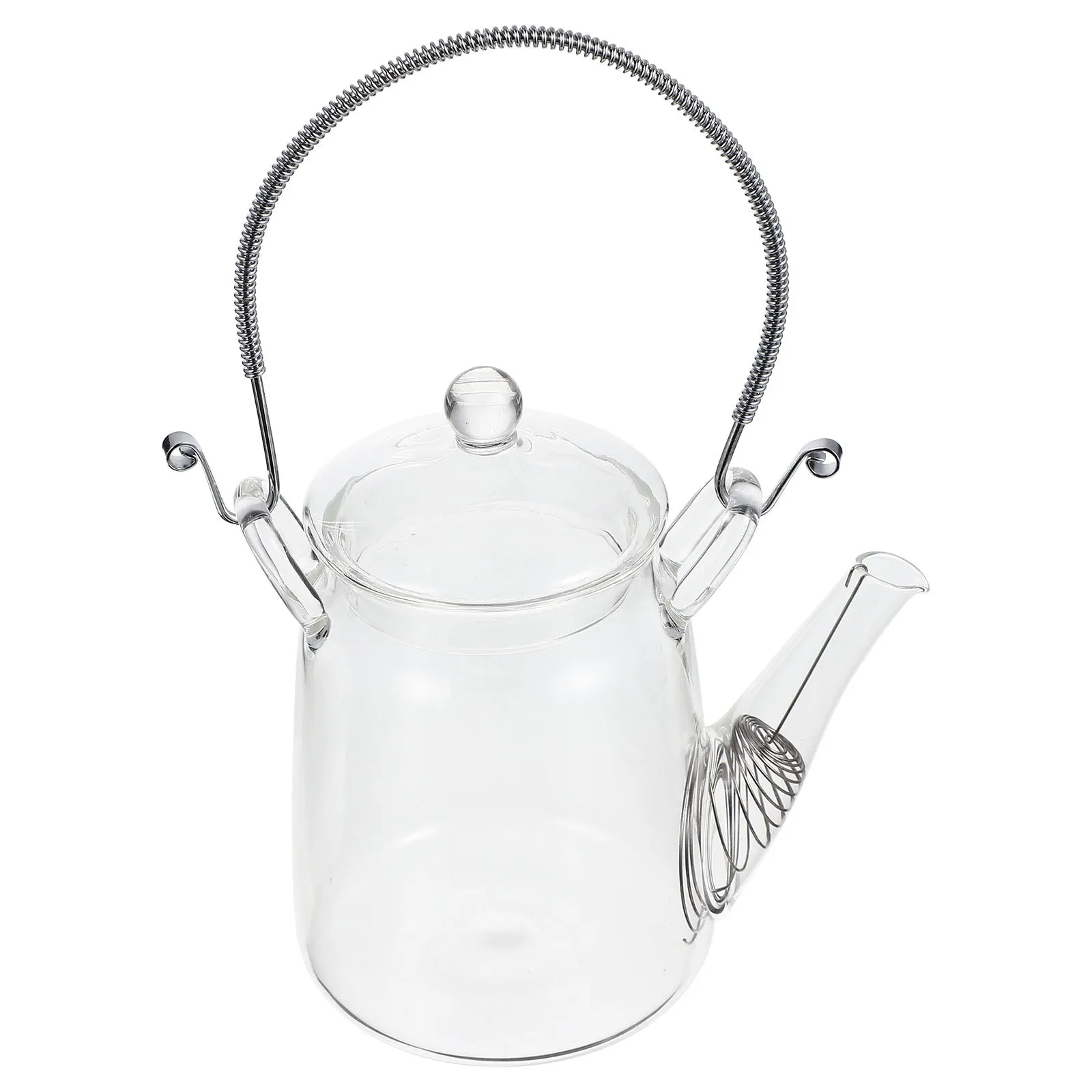 

Premium Transparent Glass Water Kettle Cooling Water Container Large Capacity Hot Tea Pitcher Milk Beer Holder for Home