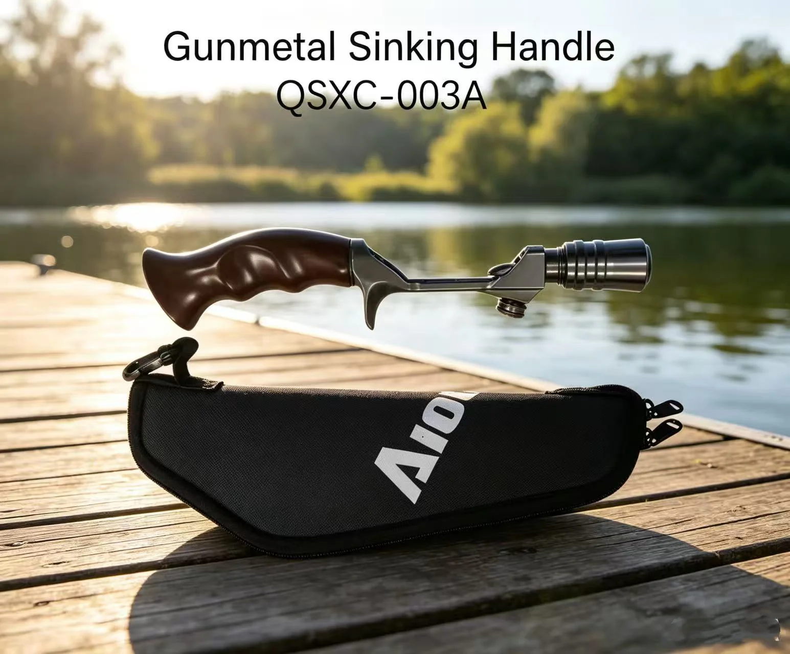 Aioushi luya rod sinking handle, micro object tinplate handle, pure CNC machined grip