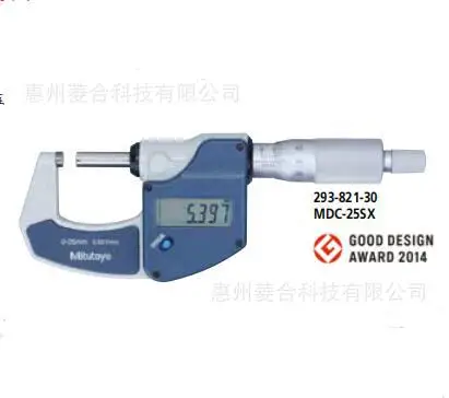 2025 Original Japan Mitutoyo Range 0-25mm/1um Simple Function Digital Display Outer Diameter Micrometer 293-821-30