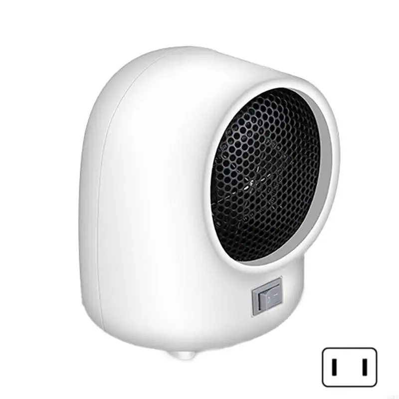 Small Portable 500W Heater Indoor Space Heater Quiet Heater Efficient Heating Machine for Office Desktop and Bedroom 