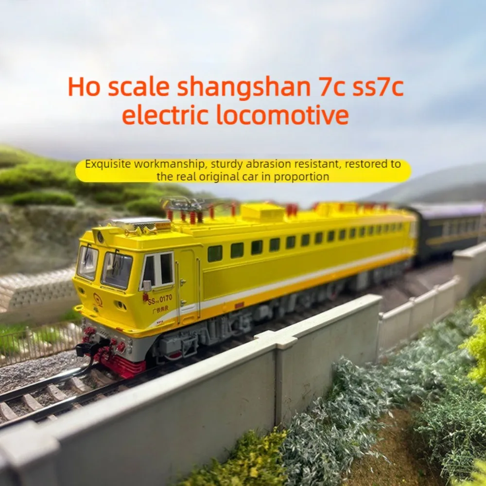 HO Scale 1/87 Simulation Train Model SS7C Electric Locomotive Power Locomotive Simulation Version Train Model Toy Gift