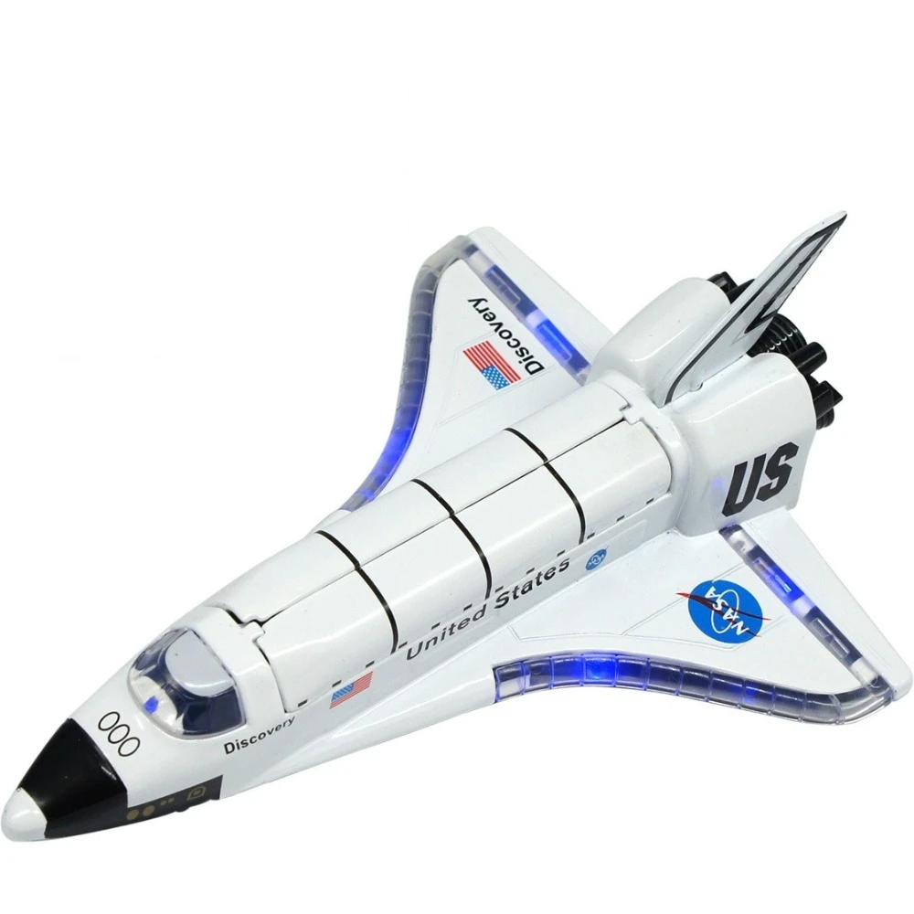 

Columbia Shuttle Alloy Diecast, Sound Light, Pull Back, Spacecraft Model, Collectible Gift