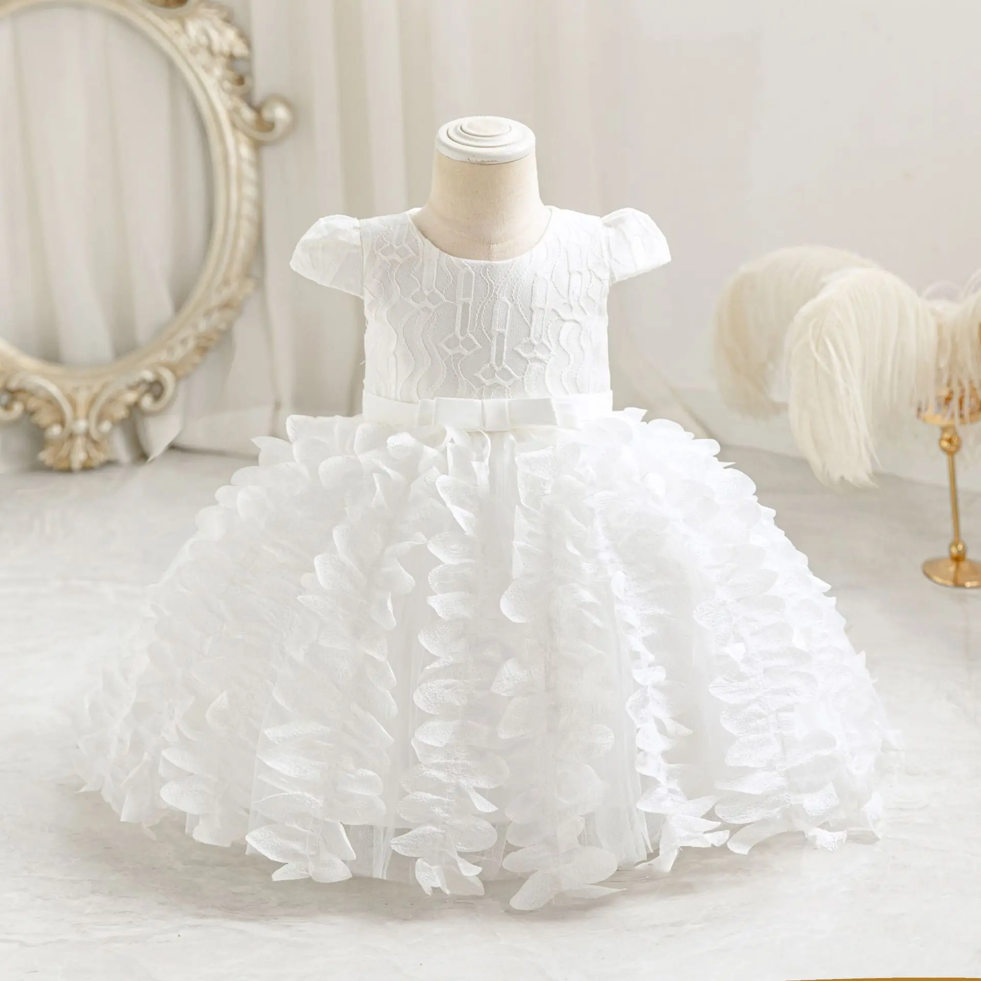 Michela Fashion Toddler Baby Toddler Ruffled Flower Girl Birthday Party Pageant Dance Party Ball Gown