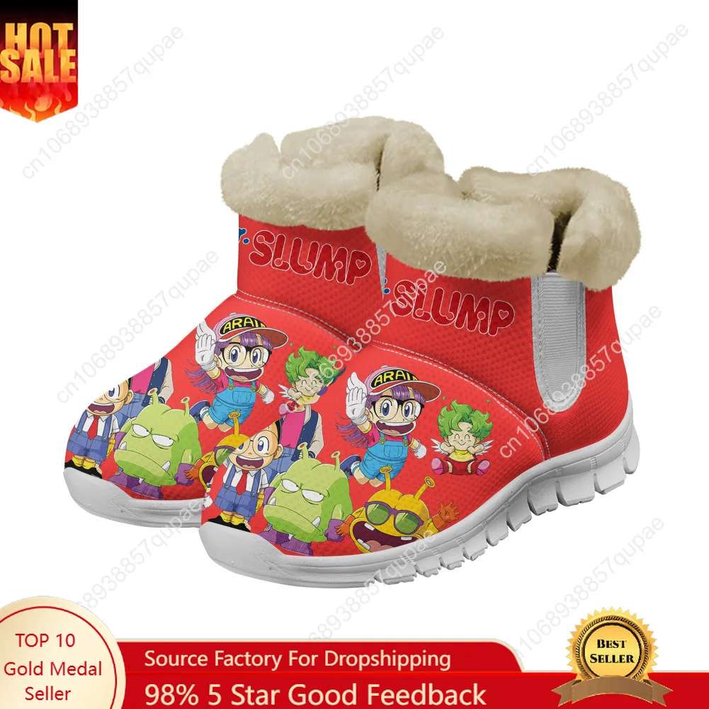 

Arale Dr Slump Snow Boots Anime Men Women Teenager Keep Warm Shoes Casual Snow Shoe Plush Soft High Quality Couple Custom Shoes