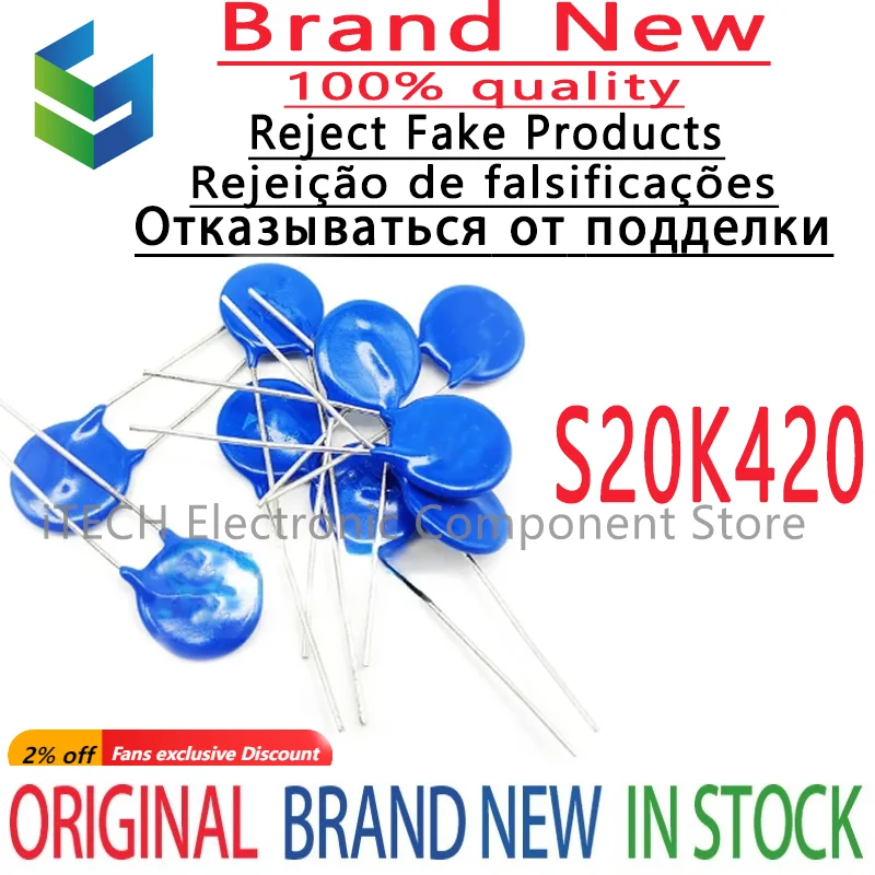 

5 шт./партия, 100% Новый оригинальный резистор S20K420 20K420