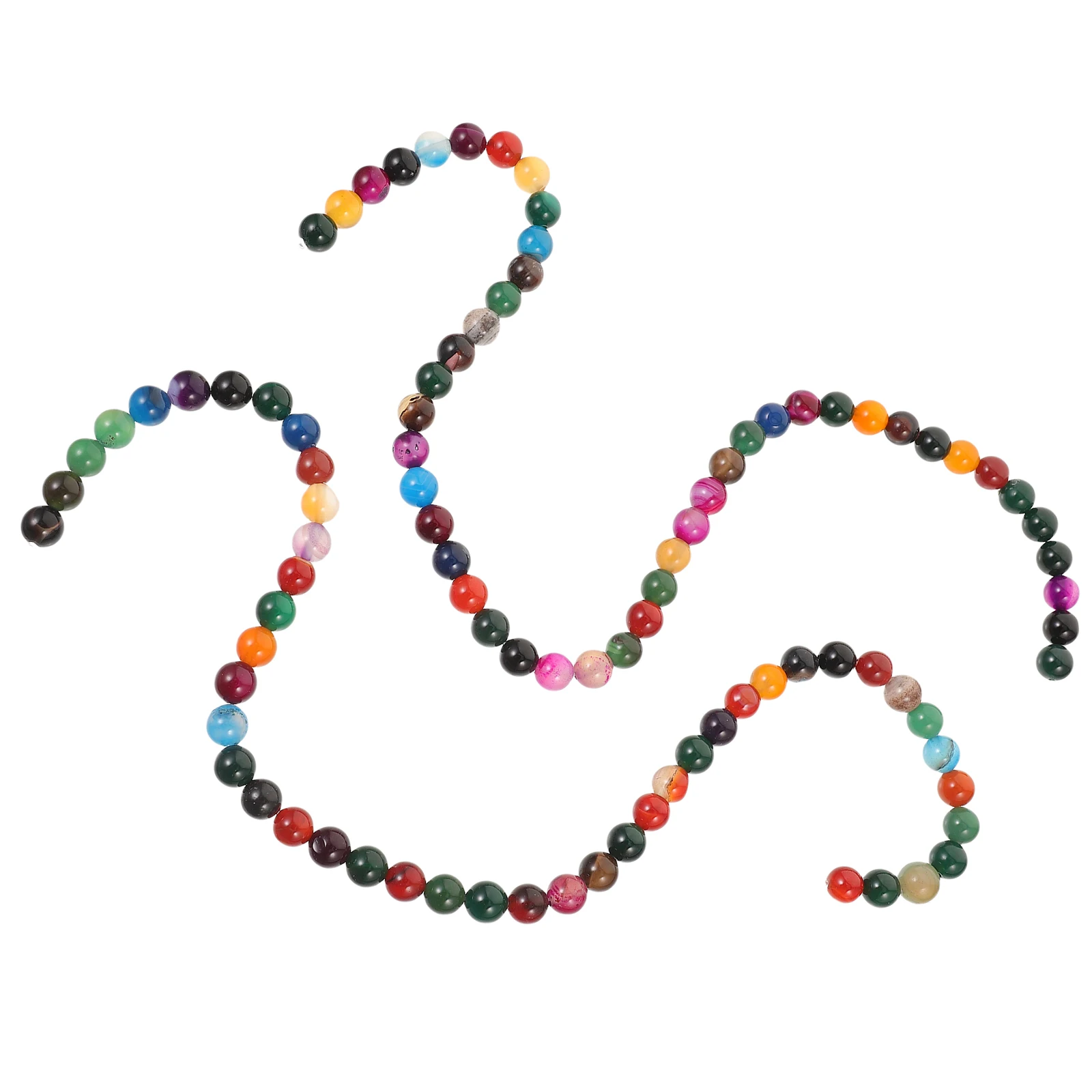 2 سلاسل العقيق سوار الخرز والمجوهرات الزخرفية الحجر الطبيعي Diy بها بنفسك صغيرة لصنع الأساور