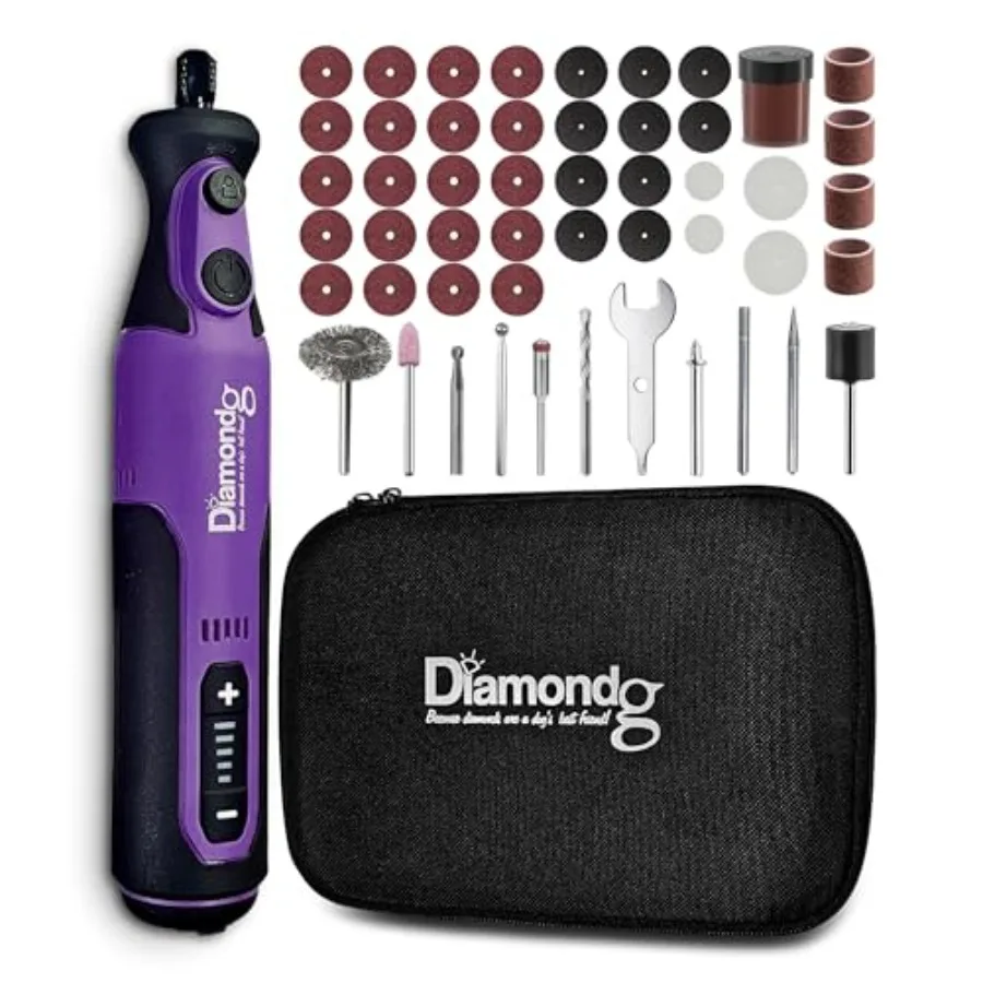 

Набор роторных инструментов CR400 с регулируемой скоростью и аксессуарами: беспроводная прецизионная шлифовальная машина для ухода, детализации и полировки