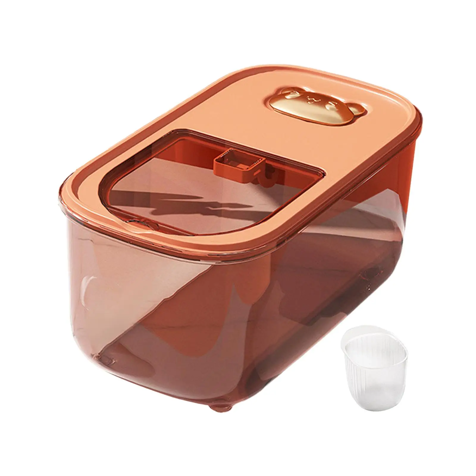 Sealed Cereal Containers Transparent Visible for Closets Sugar Cabinets