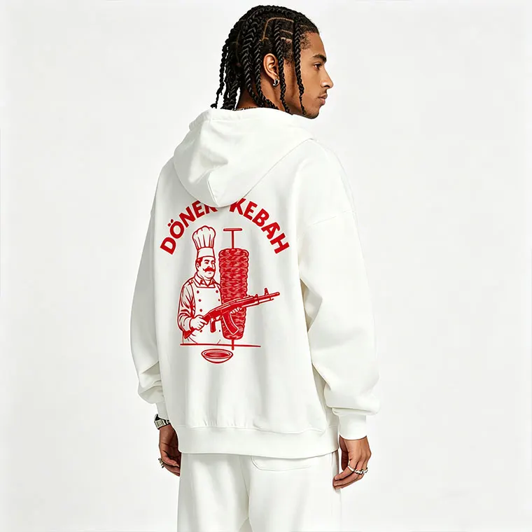 Sudadera con capucha y cremallera con gráfico divertido de Doner Kebab Kalash, chaqueta de Forward Observations Group, sudaderas con cremallera Brothers in Arms, abrigo informal para hombre