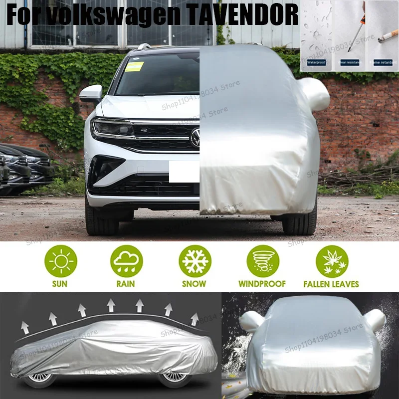 

For volkswagen TAVENDOR Auto Anti snow Anti dust Sunscreen Anti-uv Anti peeling paint And Anti Rainwater 210t car cover