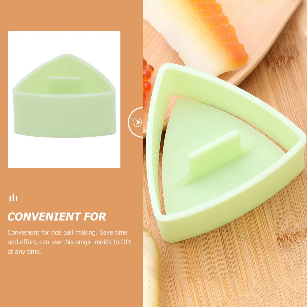 

2Pcs Triangle Ball Mold Kitchen Utensils Musubi Plastic Onigiri Molds Kitchen Utensils Easy Clean Sushi Making Tools