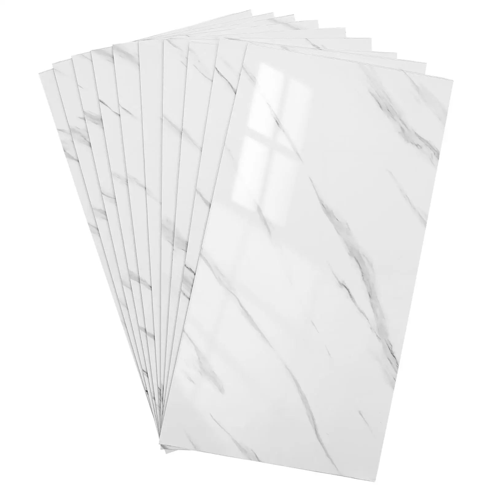 

10Pcs Kitchen Wall Sticker Marble Self-adhesive Wallpaper anti Splashes Countertop Sticker Bathroom Waterproof Sticker home deco