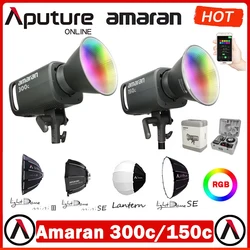 Aputure Amaran 300c 150c RGB Full-Color 2500K-7500K Studio LED Video light Bowens Mounts Sidus Link App Control for Photography