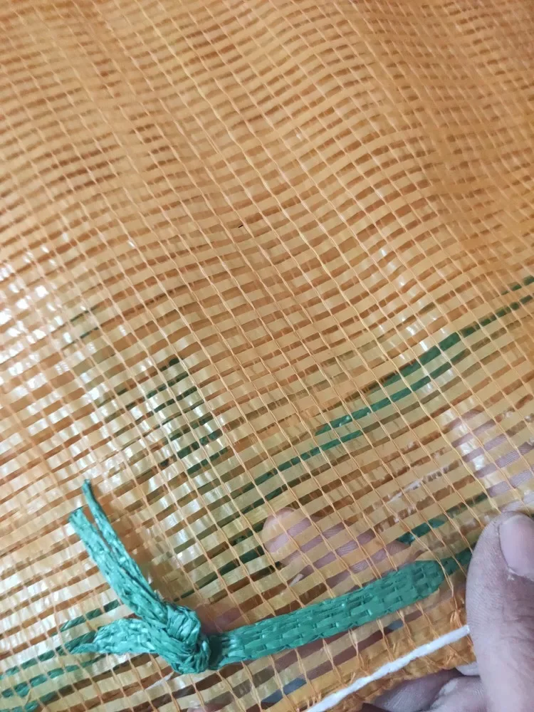 50pcs/Lot High-density Thick Breathable Plastic Woven Bags Onion Corn Potatoes Fruit and Vegetable Drawstring Storage Mesh Bag