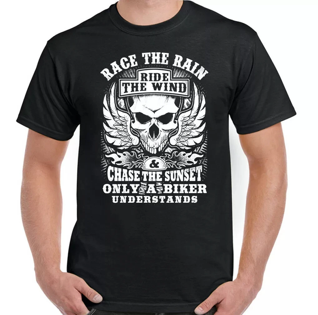 

Motorcyclist T-shirt Men's Summer Casual Versatile Comfortable Loose Short Sleeve Cotton Crew Neck Top Men's Clothing