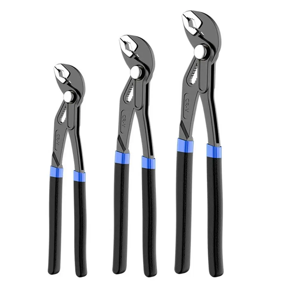 

7/10/12 in Water Pump Pliers Large Opening Adjustable Plumbing Pliers Comfort Grip Quick-release Pipe Pliers