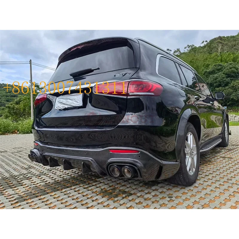Factory2020-2022  GLS63 Carbon  Fiber Barbos Body Kit Front Lip Rear Whel Bro Tail Wing Zhonwan