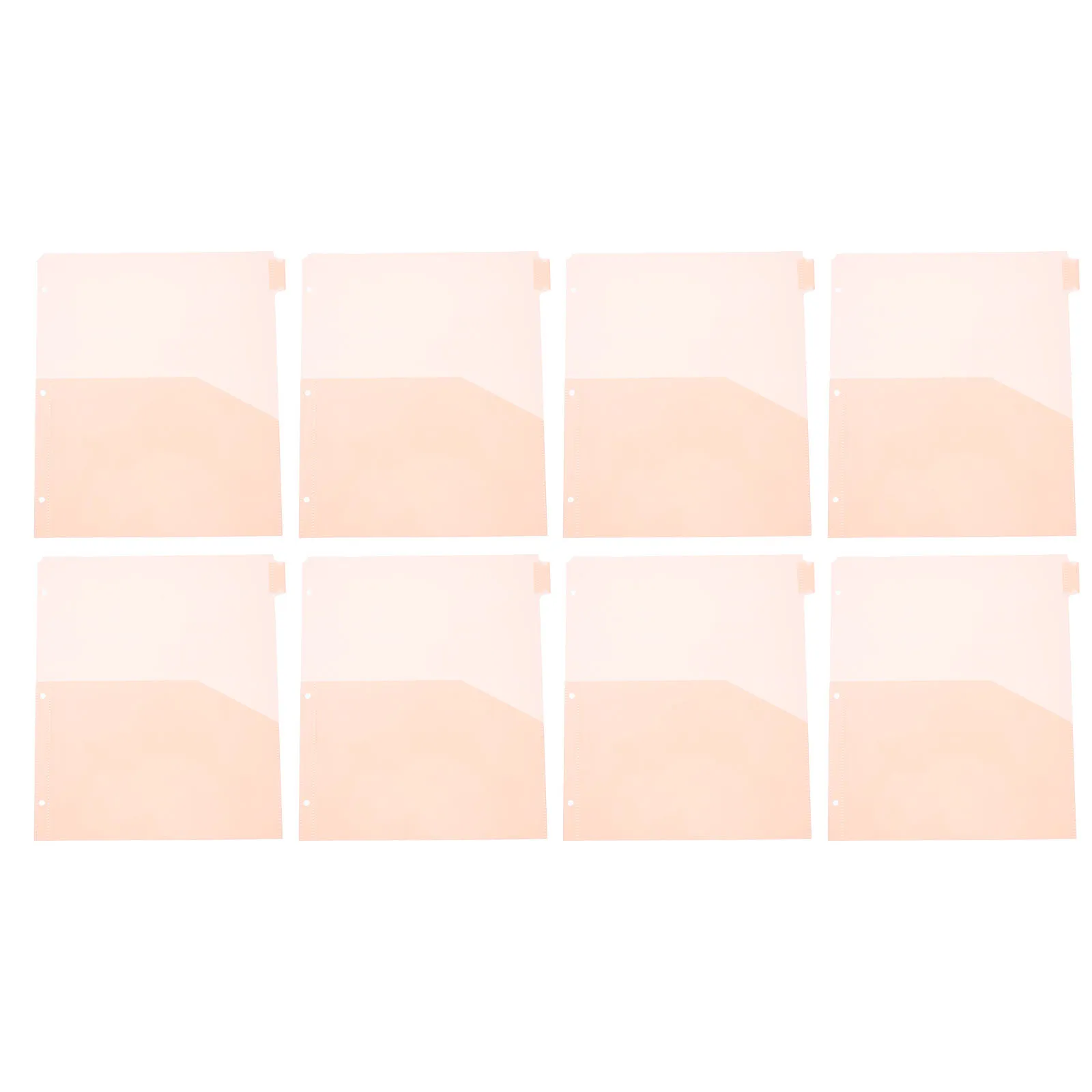 

8 Pcs Divided Storage Bag Binder Dividers with Pockets and Tabs Inserts Organizer