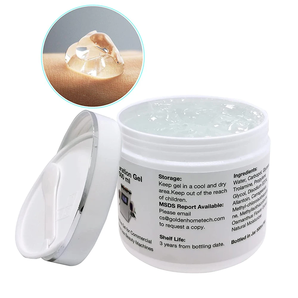 500ml Pro Ultrasound Cooling Gel - Preparation Gel- IPL Conductive Gel for use with RF Facial Firming and Body Slimming Machines