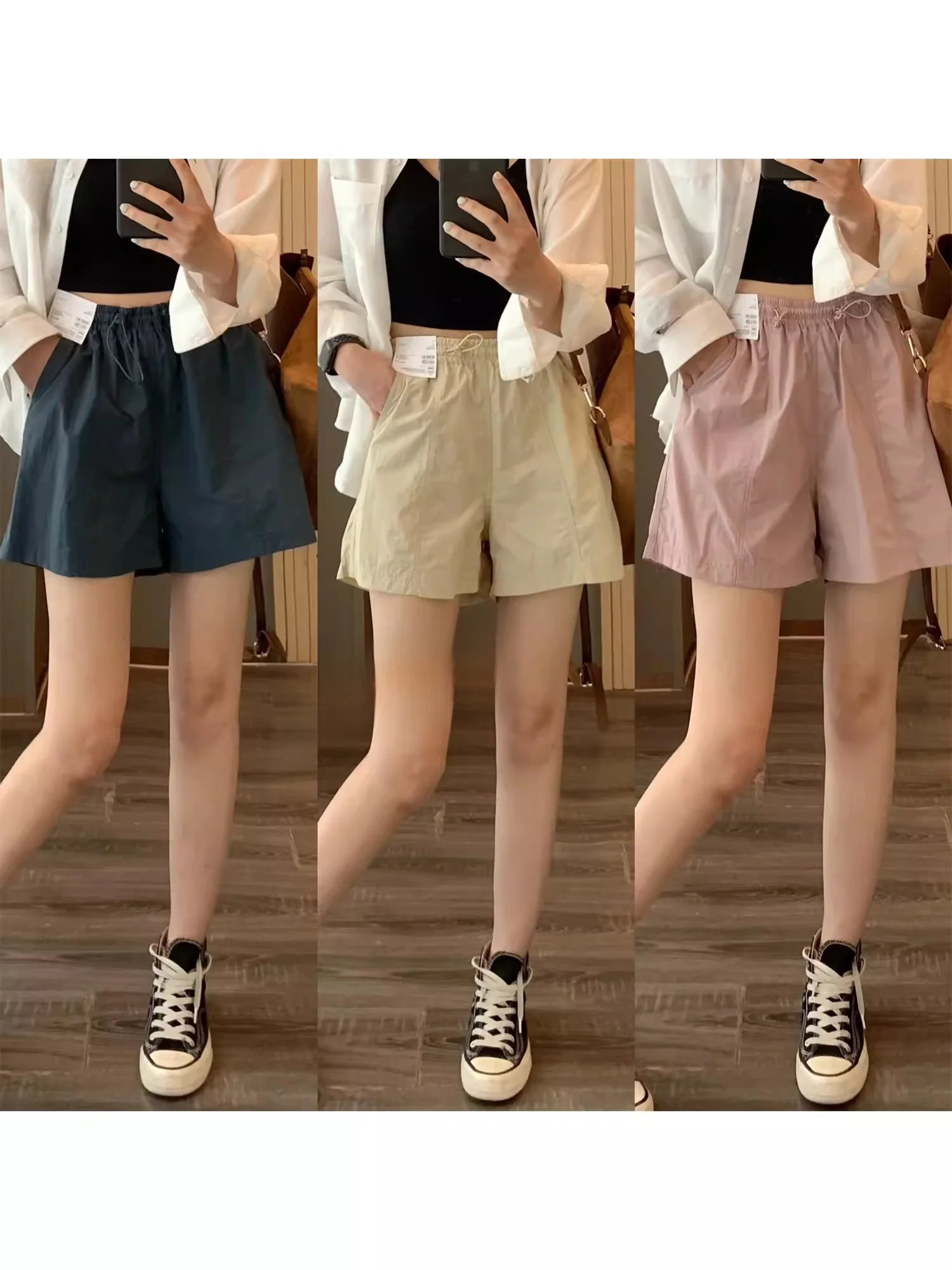 

Свободные повседневные брюки для женщин, весна-лето 2024, простые рабочие брюки, широкие брюки, удобные длинные брюки, модные