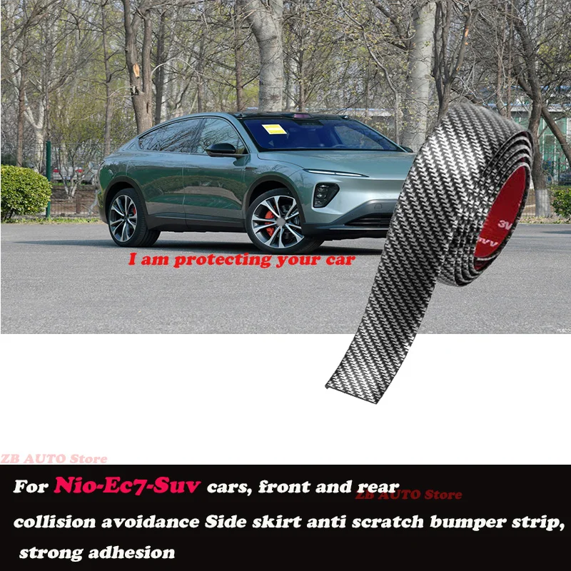 Strong adhesive bumper strip, front and rear lip side skirts, collision and scratch resistant suitable For Nio EC7 Suv