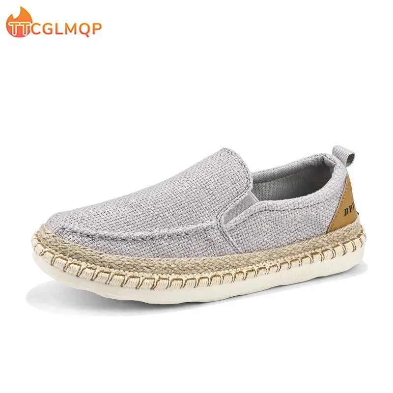 Men Espadrille Shoes Summer Men Canvas Shoes Breathable Men\'s Casual Shoes Slip On Sneaker Graffiti Espadrilles Footwear Flats