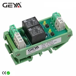 GEYA 2 Channel Relay Module AC/DC 12V 24V AC230V Relay Interface 5VDC