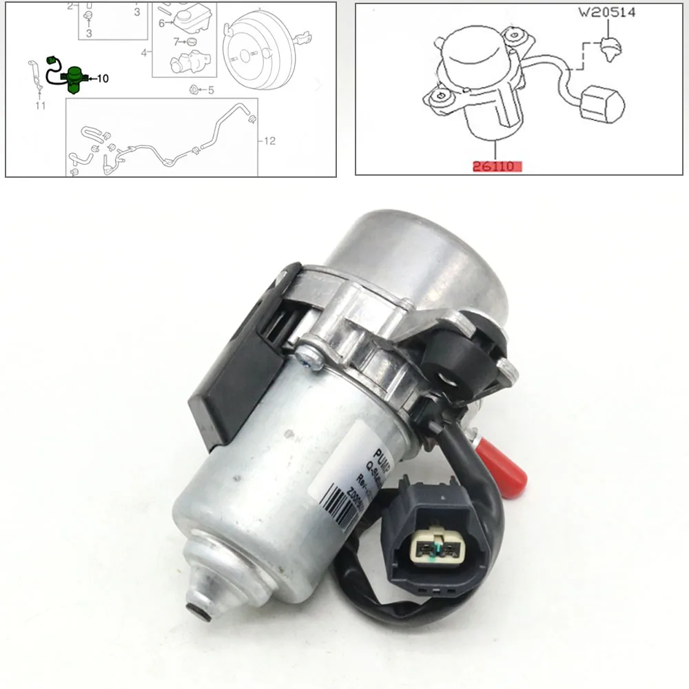 

26110FJ000 Electric Brake Booster Vacuum Pump For Subaru WRX STI Forester XV Crosstrek Tribeca For Mazda MX-5 Miata