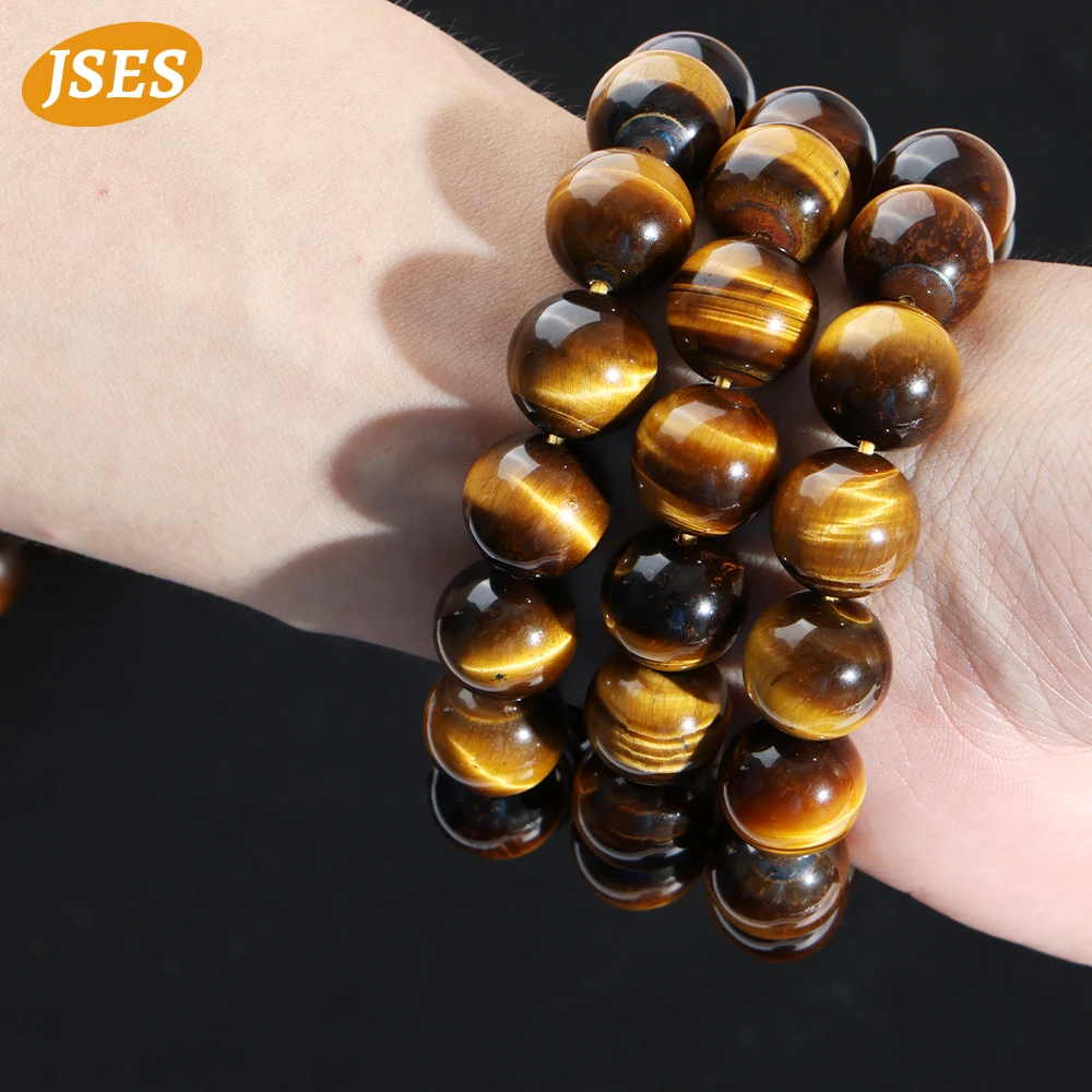 AAA Natural Brown Yellow Tiger Eye Bracelet Beads for Jewelry Making DIY Accessories Women Men Friendship Surprise Jewelry Gift