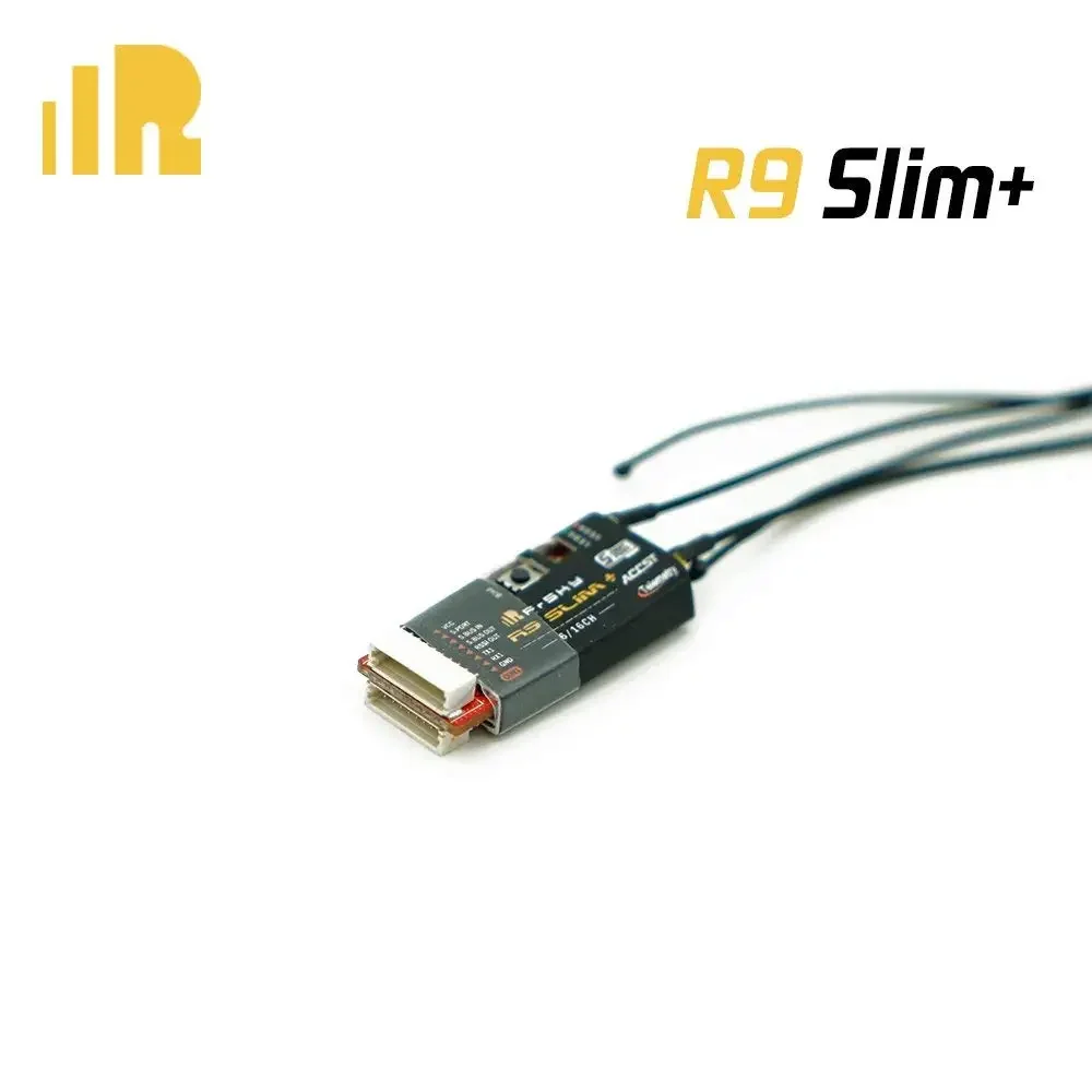 Original FrSky R9 Slim+ OTA Receiver Optimized 900MHz ACCST 6/16CH Long Range Telemetry w/ SBUS Port 2 detachable antennas