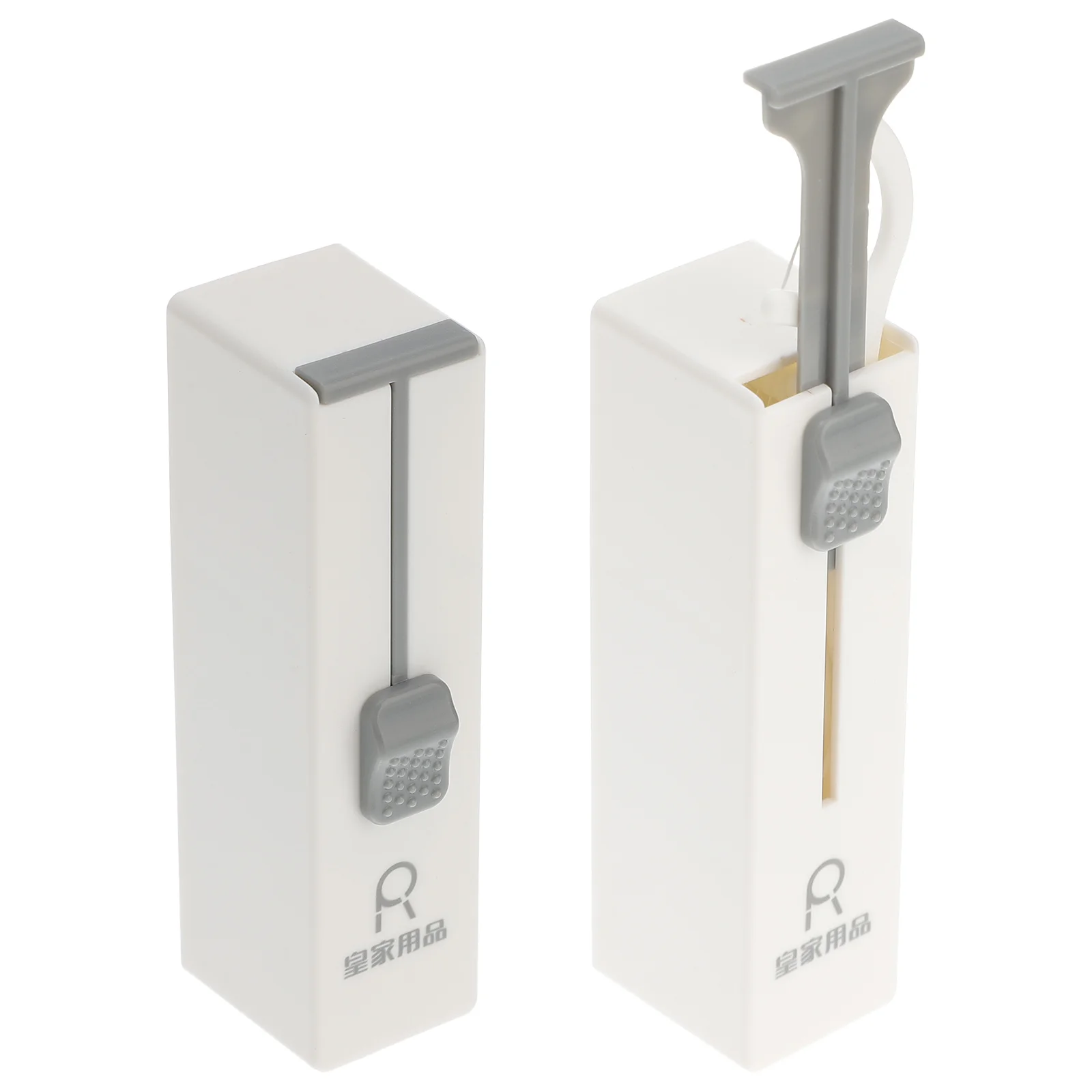 2 Pcs Dental Floss Box Portable Storage Container for Electric Toothbrush Travel Case Grin Picks Reusable al Cleaning Pick