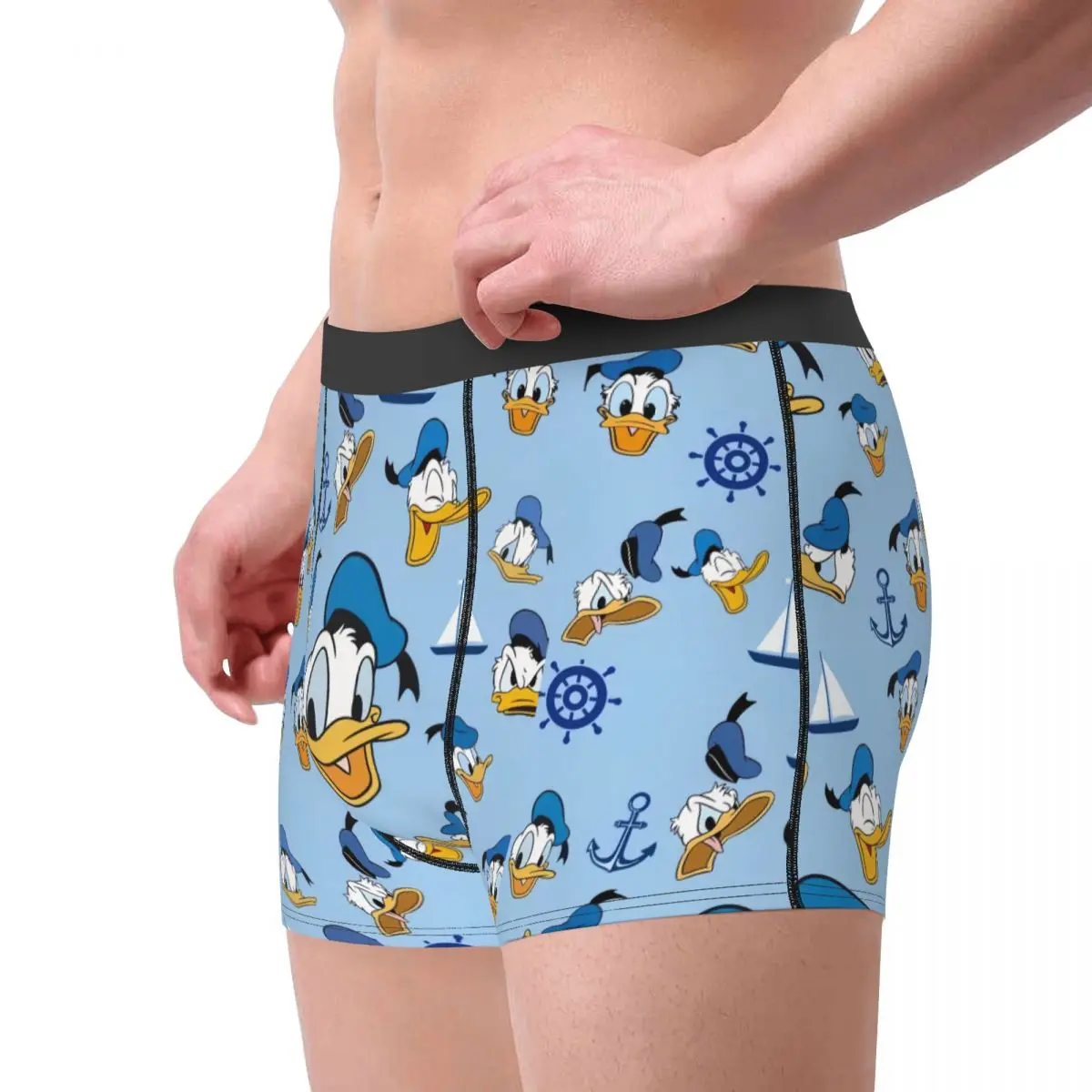 Mode Disney Cartoon Donald Ente Boxer Shorts Höschen männliche Unterhosen bequeme Slips Unterwäsche