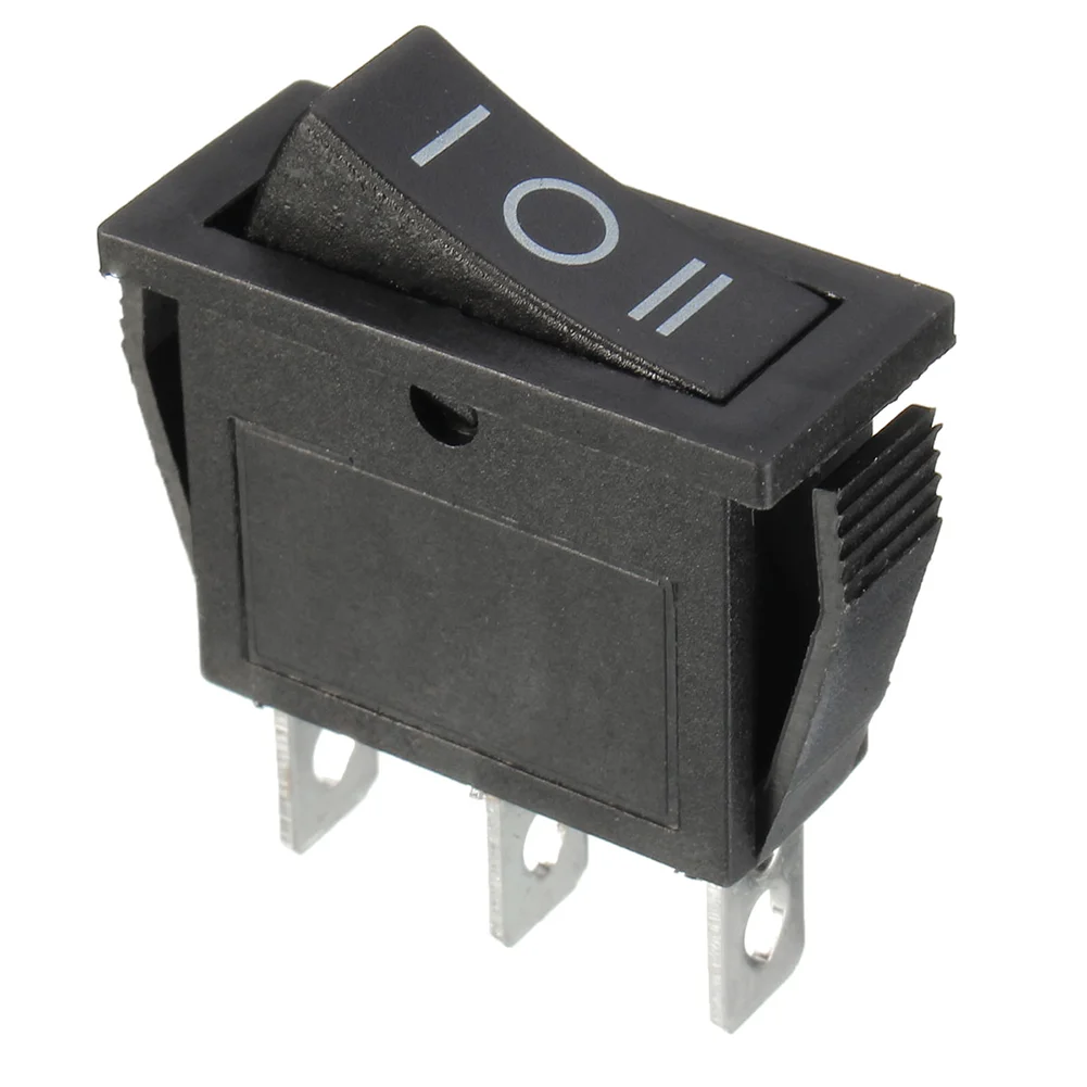 1pc KCD3-101/3P Rocker Switch On-Off-On Rectangle Rockers Switch 3 Position SPDT Black 16A 250VAC For Car Dash Boat