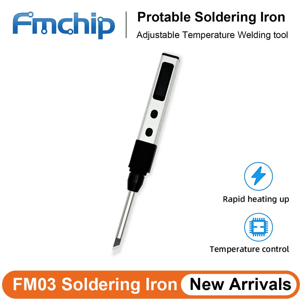 

FMchip FM03 Smart Soldering Iron PD Welding Equipment Electric Station Machine Solder Cautin Sting Repair Welder Tools T65 Tip