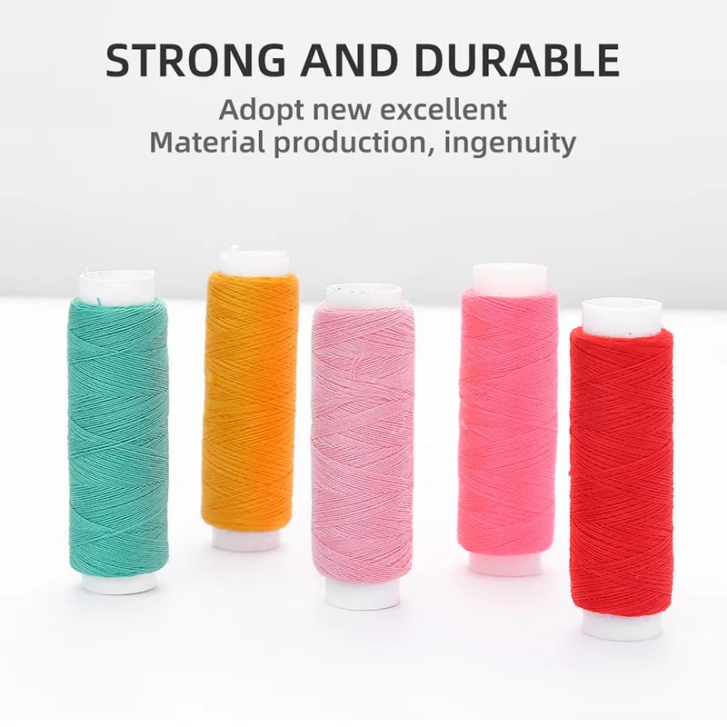 39 Mixed Multicolor 100% Polyester Yarn Sewing Thread Roll Machine Hand Embroidery110Yards Each Spool For Home Sewing Kit