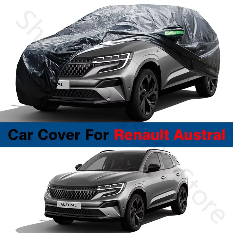 

Автомобильный чехол для Renault Austral 2022-2025, Черный солнцезащитный козырек, дождь, снег, защита от царапин, защита от УФ излучения, водонепроницаемый автомобильный чехол