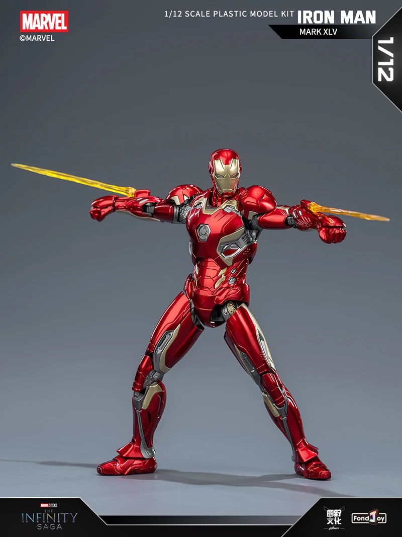 Fondjoy Iron Man MK45 Model Kit Infinity Saga Ironman MARK XLV Assembly Toy ABS Material Joint Movable Children's Birthday Gifts
