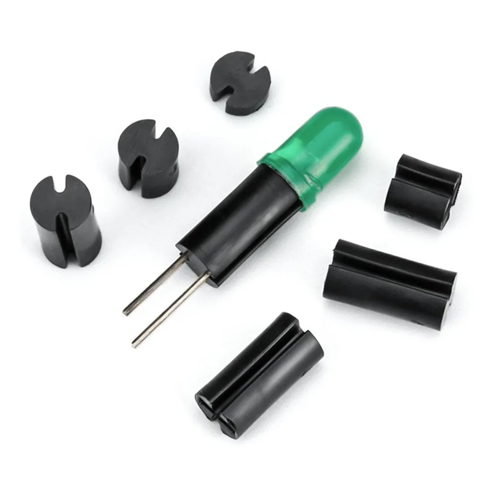 

500pcs 5*2 5x2 5*3 5x3 5x4 5*4 OD*L 5mm Black Two Pit 2 Groove Round LED PCB Mount Support Pillar Isolation Column Hood Spacer