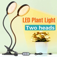 LED Plant Grow Light Full Spectrum USB Vegs Growth Fill Lamp 360°Adjustable Gooseneck Dimmable Timing Auto On/Off with Clip 5V
